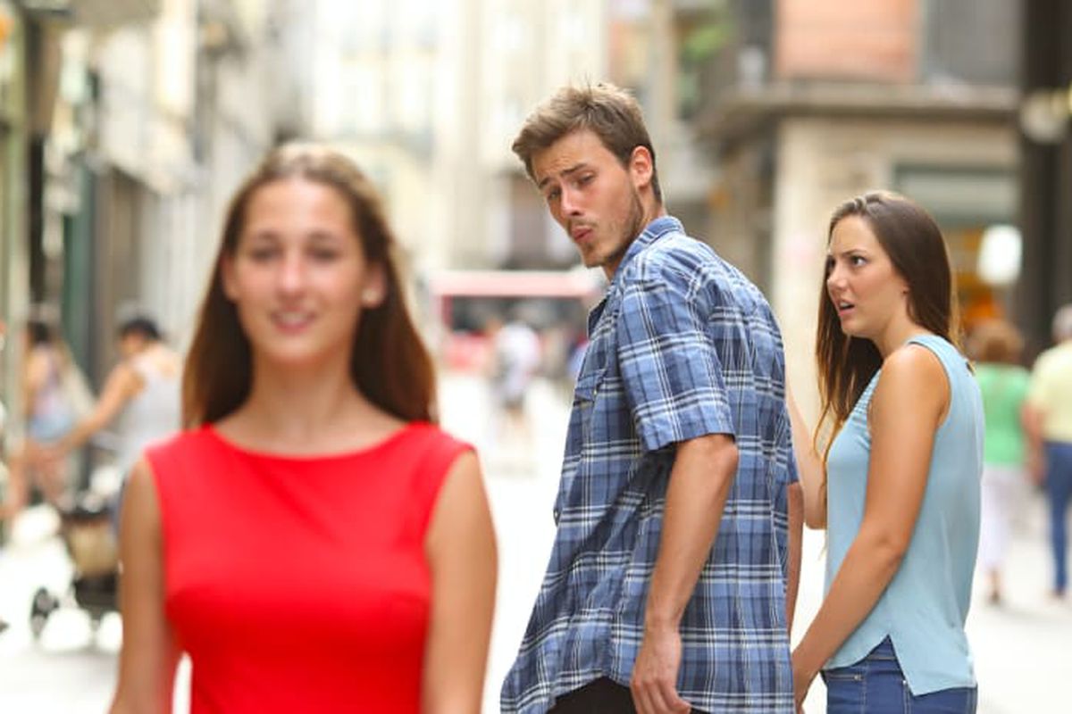 Distracted Boyfriend meme about Fresh Chile