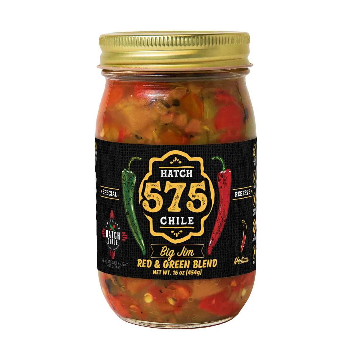 575 Big Jim Hatch Red & Green Chile Blend (Medium) - The Fresh Chile Company