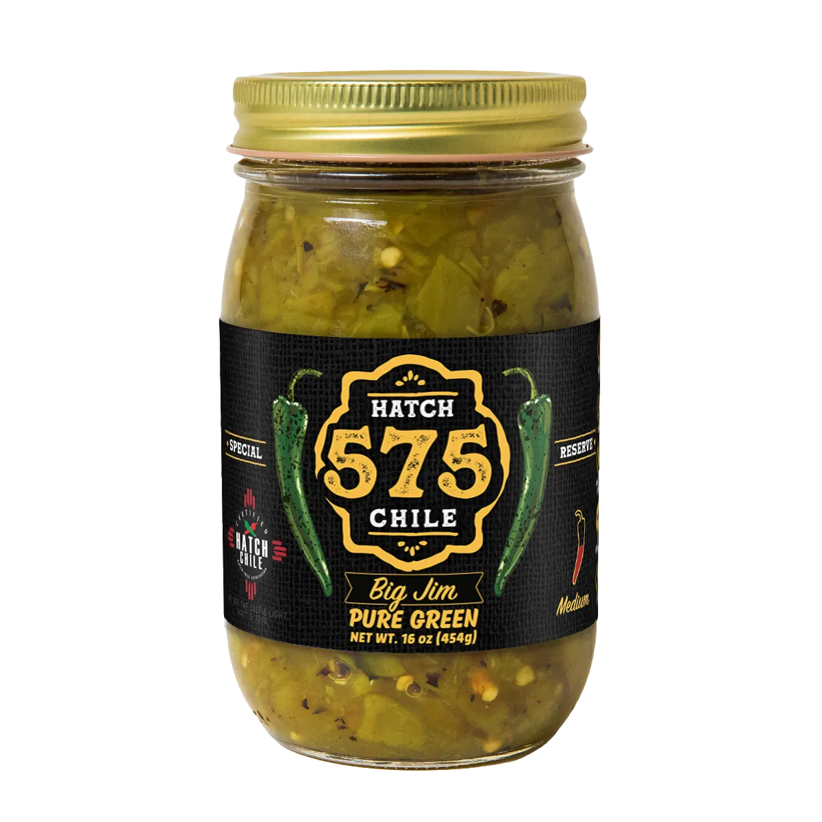 575 Big Jim Hatch Green Chile (Medium) - The Fresh Chile Company