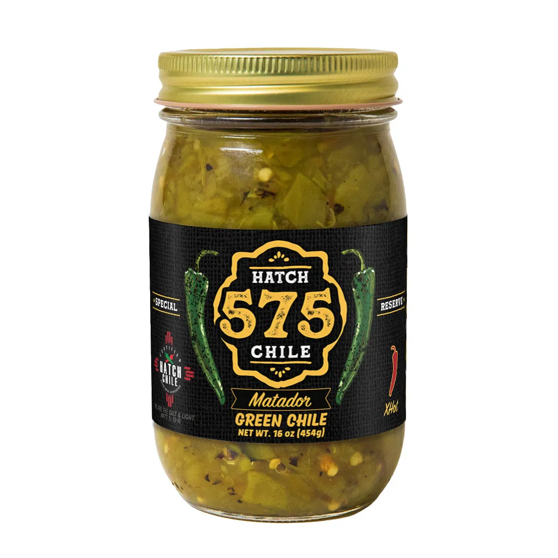 575 Matador Hatch Green Chile (XHot) - The Fresh Chile Company
